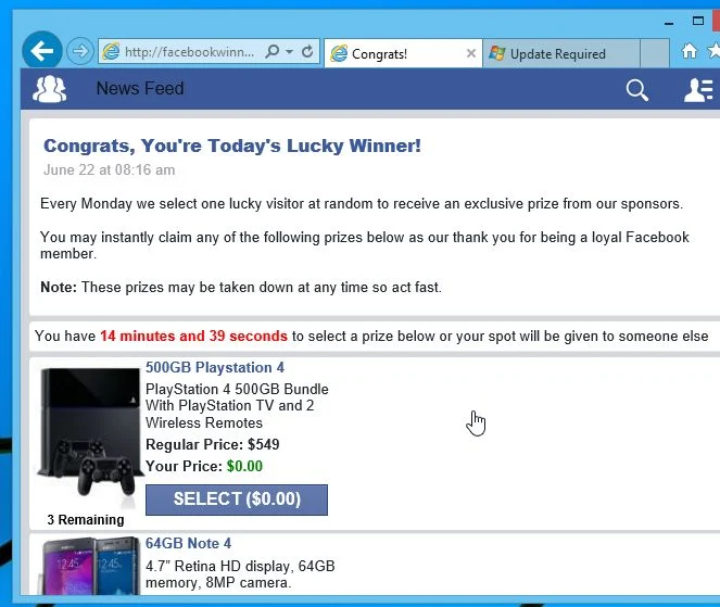 Facebookwinners.com-online.mobi Virus