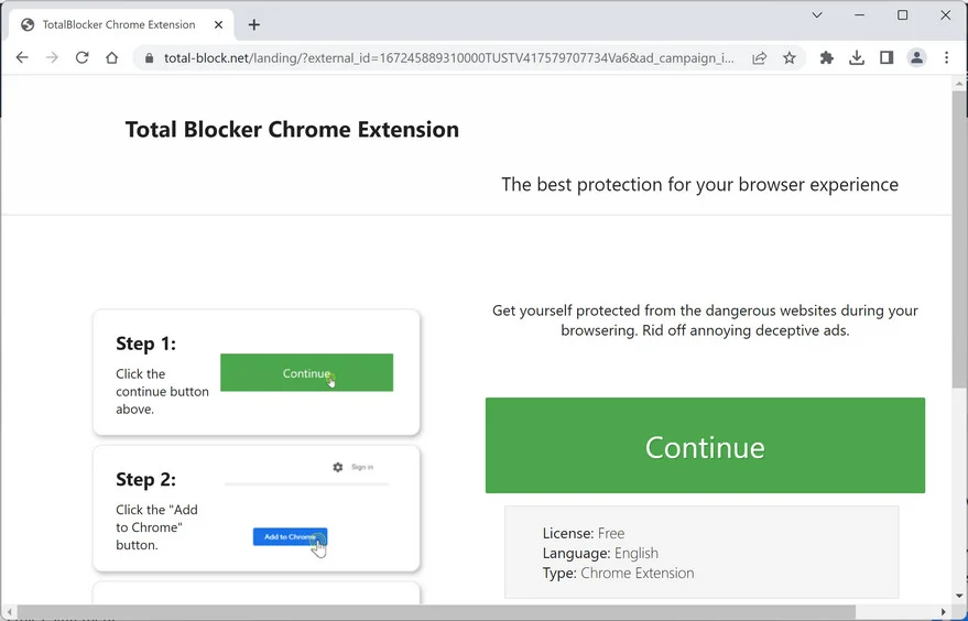 Image: Total-block.net Ads