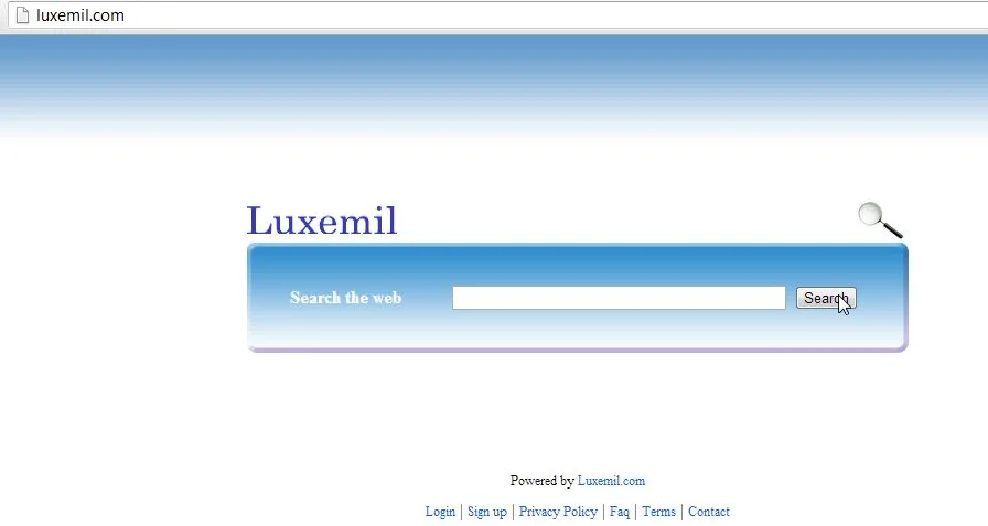 Luxemil homepage Luxemil virus