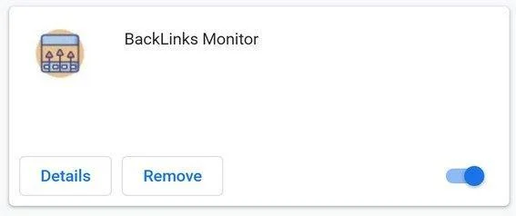 Remove BackLinks Monitor browser extension (Virus Removal Guide) 1 Image: BackLinks Monitor Chrome extension