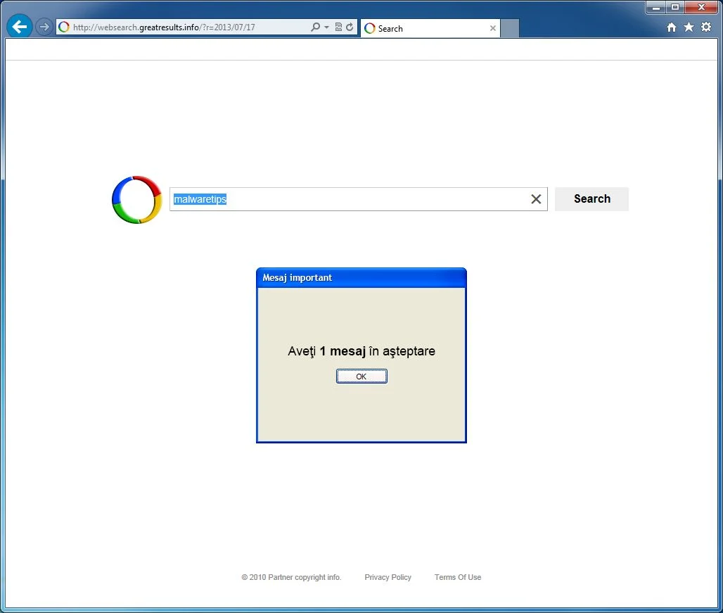 Websearch.greatresults.info virus Websearch.greatresults.info virus