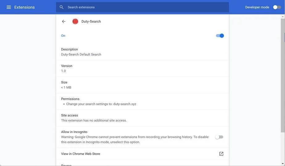 How to Remove Duty-Search Search (Virus Removal Guide) 1 Image: Duty-Search Search