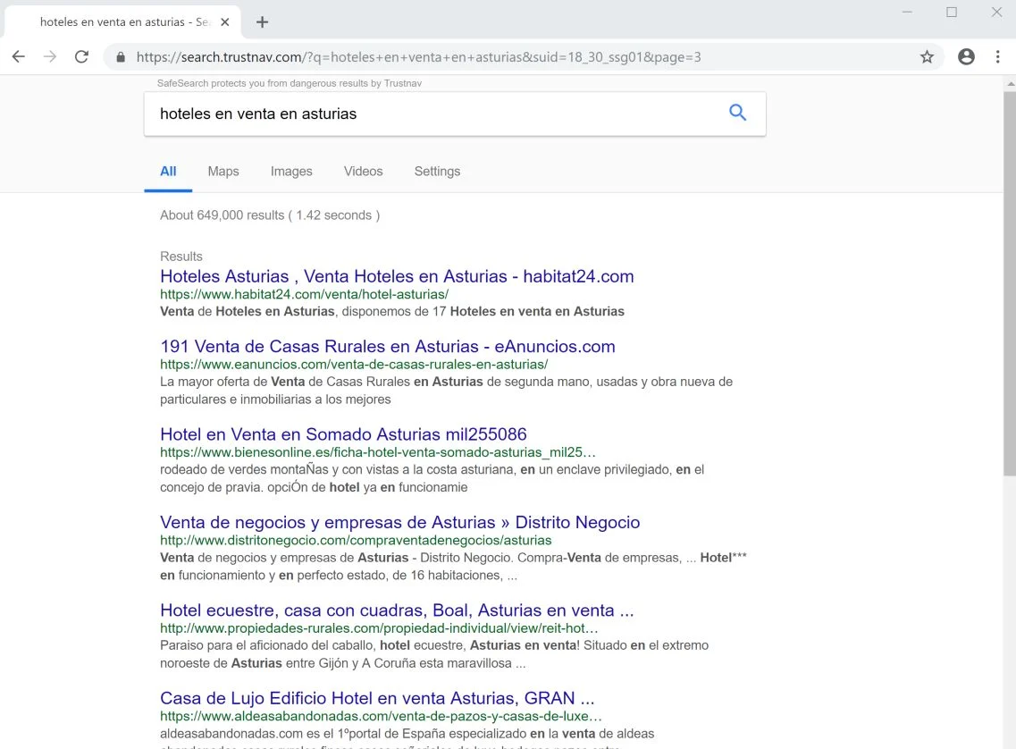 search.trustnav.com redirect virus