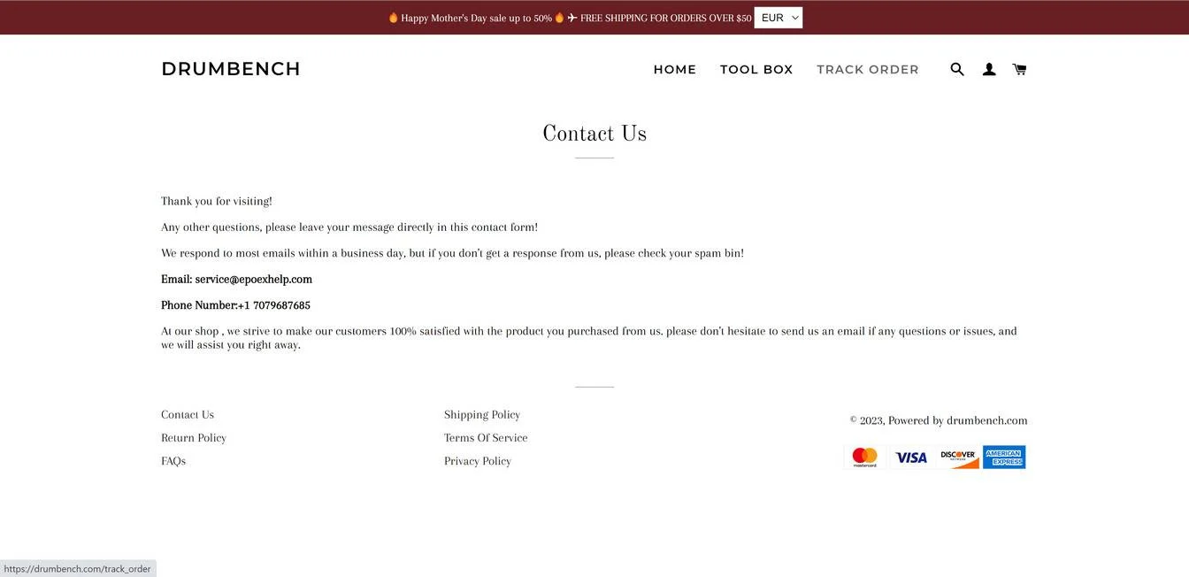 drumbench.com scam
