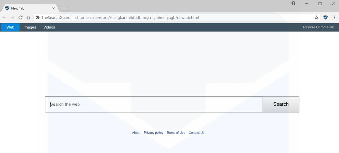 TheSearchGuard New Tab redirect