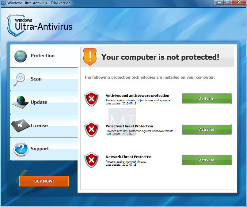 Windows Ultra-Antivirus rogue