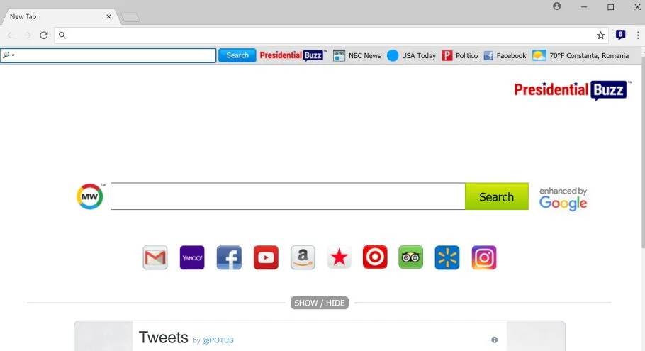 PresidentialBuzz toolbar myway