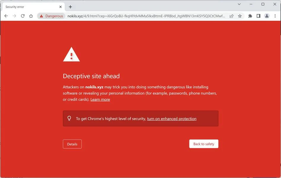 Image: Nokils.xyz Fake Antivirus Scan