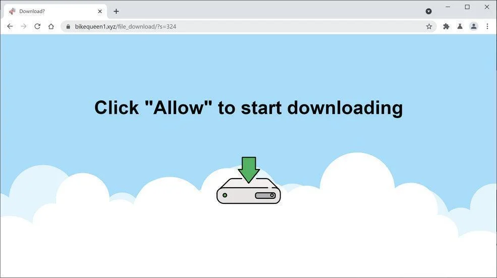Remove Bikequeen1.xyz pop-up ads (Virus Removal Guide) 1 Image: Chrome browser is redirected to Bikequeen1.xyz