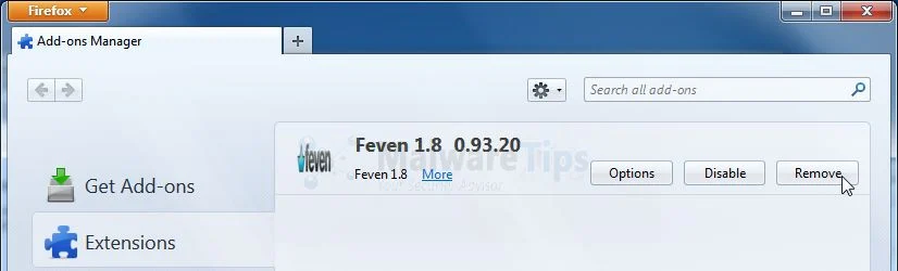 [Image: Feven 1.8 Firefox extensions]