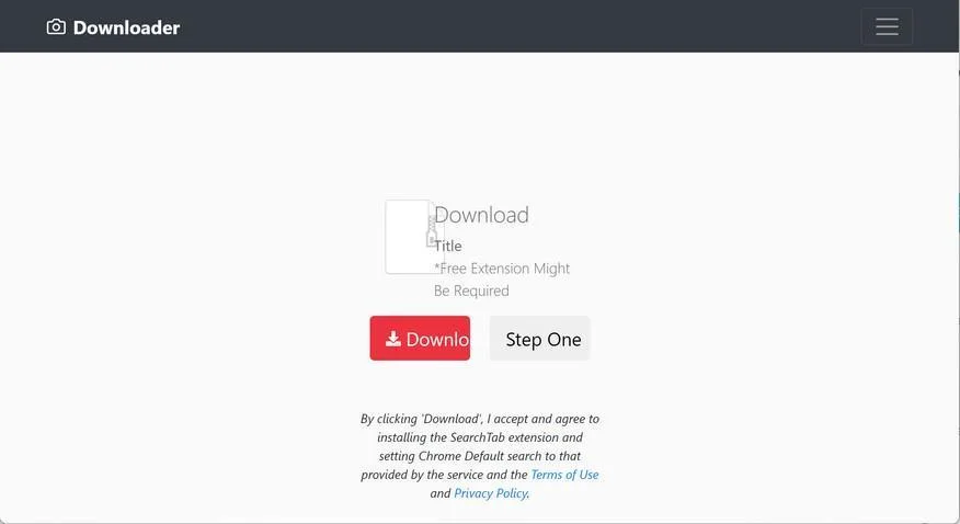 Image: Web-ext-three.com browser redirect