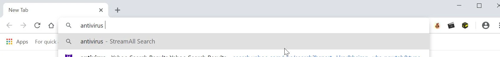 StreamAll Search Virus