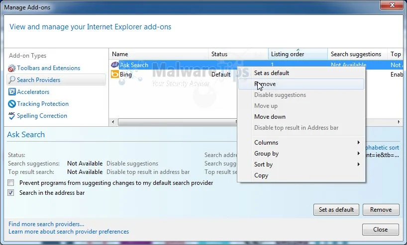 [Image: OoVoo Ask Search Internet Explorer removal]