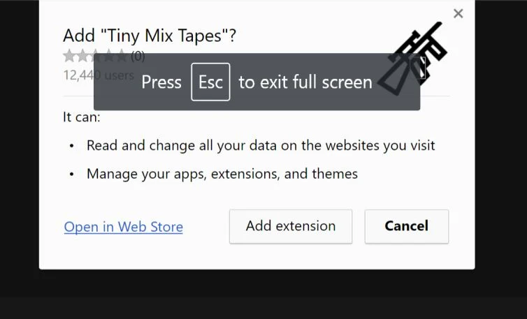Tiny Mix Tapes Chrome Extension Virus