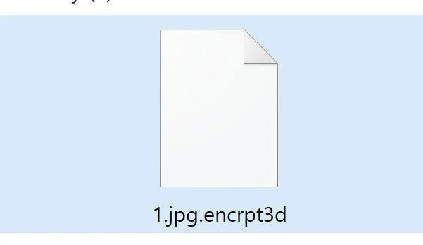 Remove Encrpt3d ransomware virus (Encrpt3d Files Encrypted) 1 Image: Encrpt3d ransomware