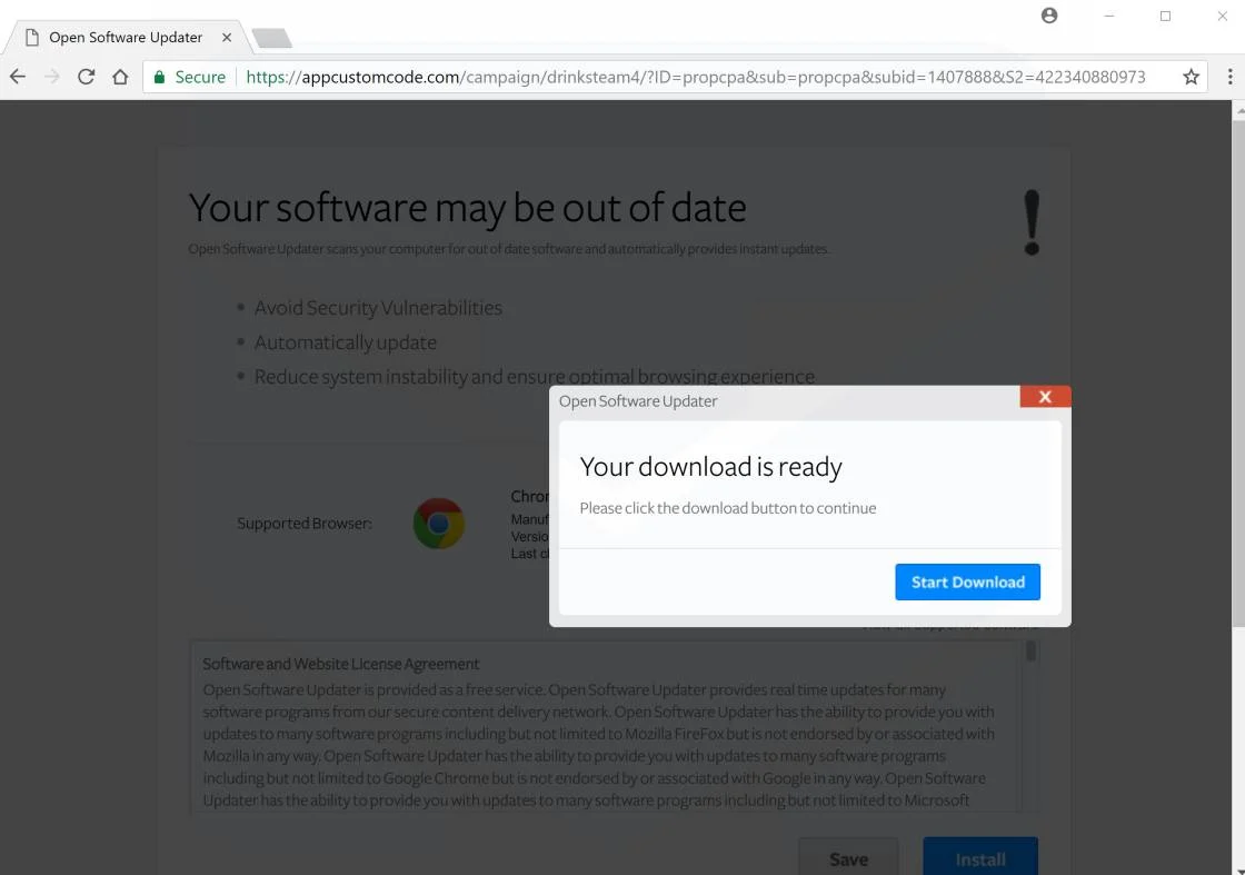 appcustomcode.com redirect virus