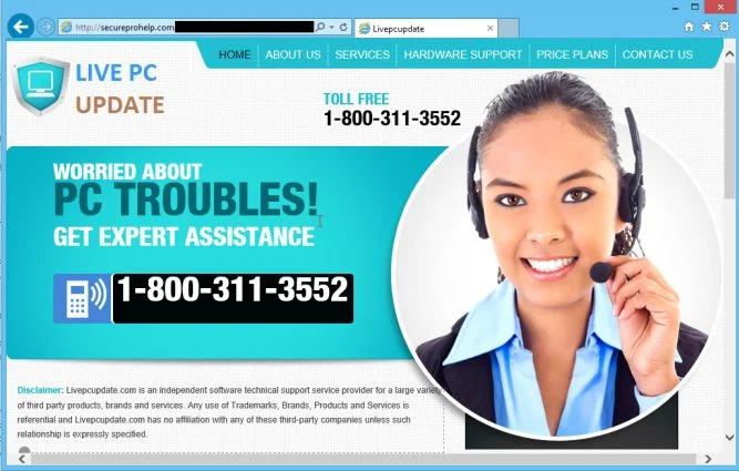 Secureprohelp.com virus