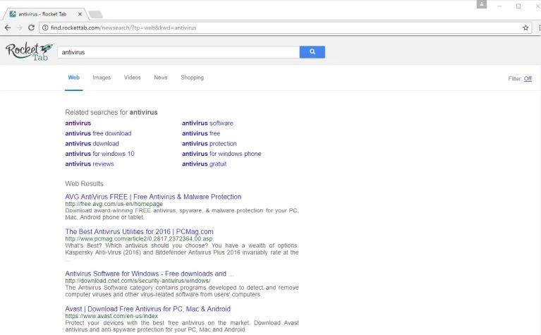 find.rockettab.com virus