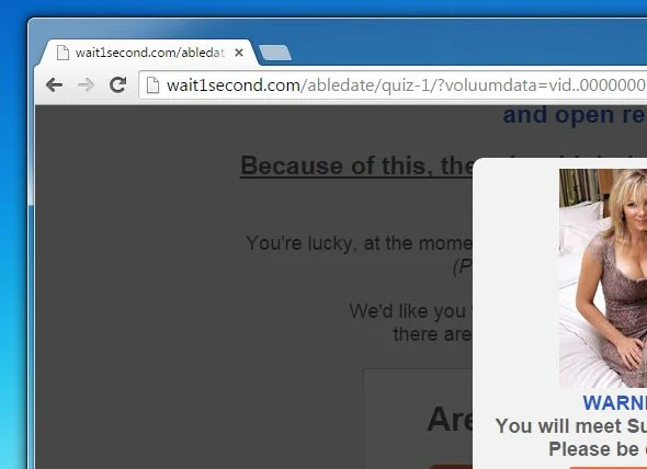 Wait1second.com virus