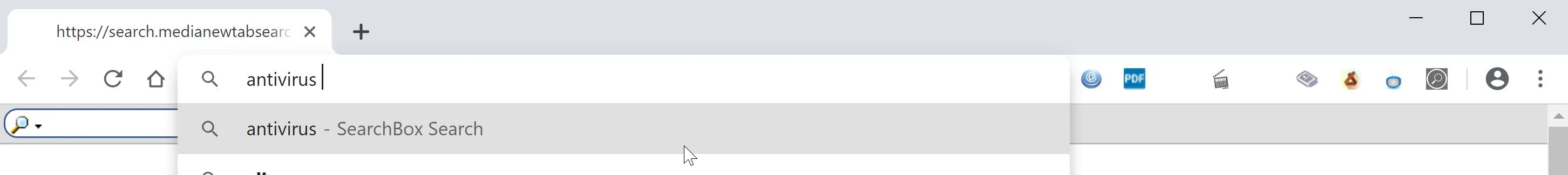 Image: Google Chrome is redirected to Search Box DS