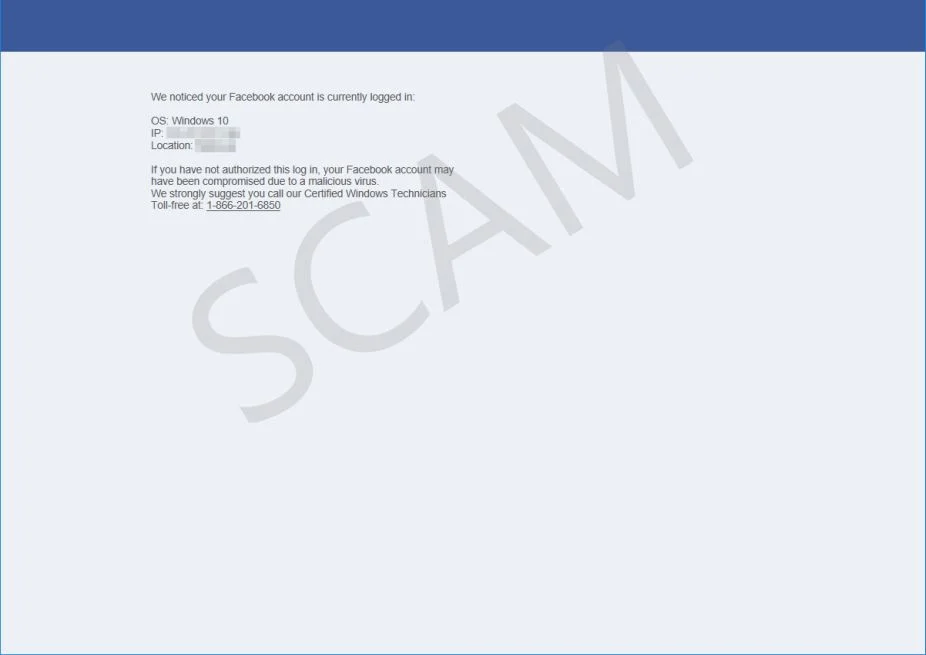 Facebook Account Is Currently Logged In Scam Facebook Account Is Currently Logged In Scam Virus