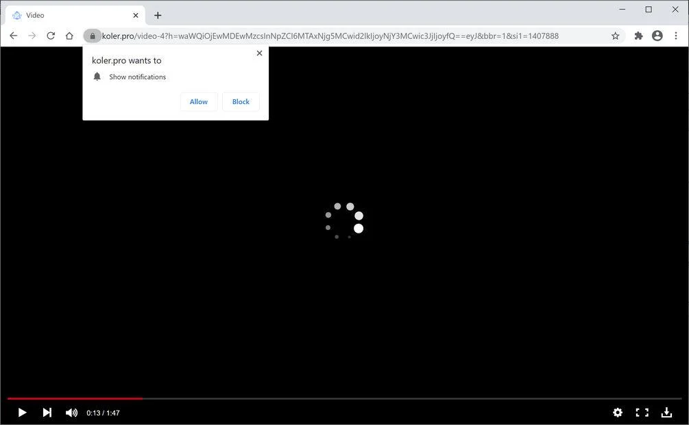 Remove Koler.pro pop-up ads (Virus Removal Guide) 1 Image: Chrome browser is redirected to Koler.pro