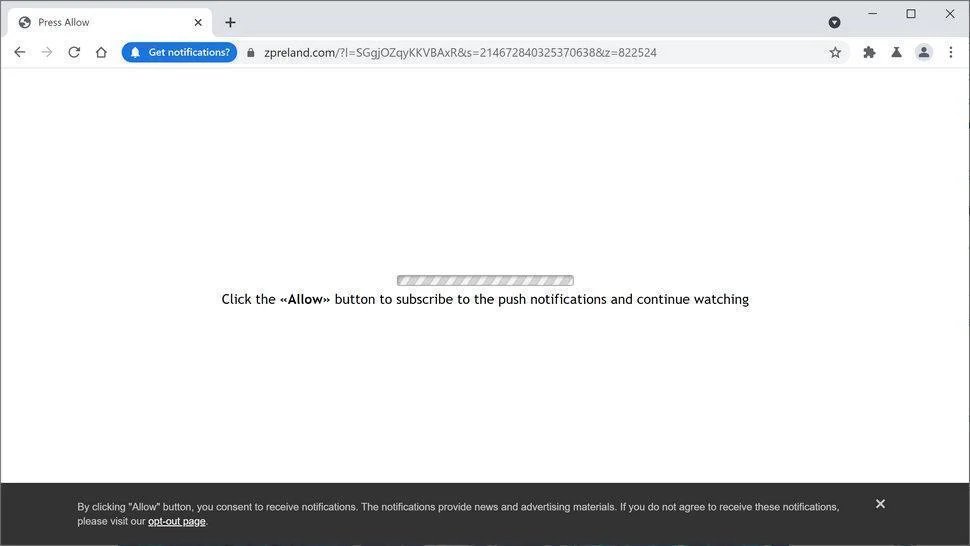 Remove Zpreland.com pop-up ads (Virus Removal Guide) 1 Image: Chrome browser is redirected to Zpreland.com