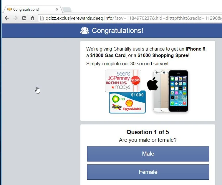Chrome pop-up ads