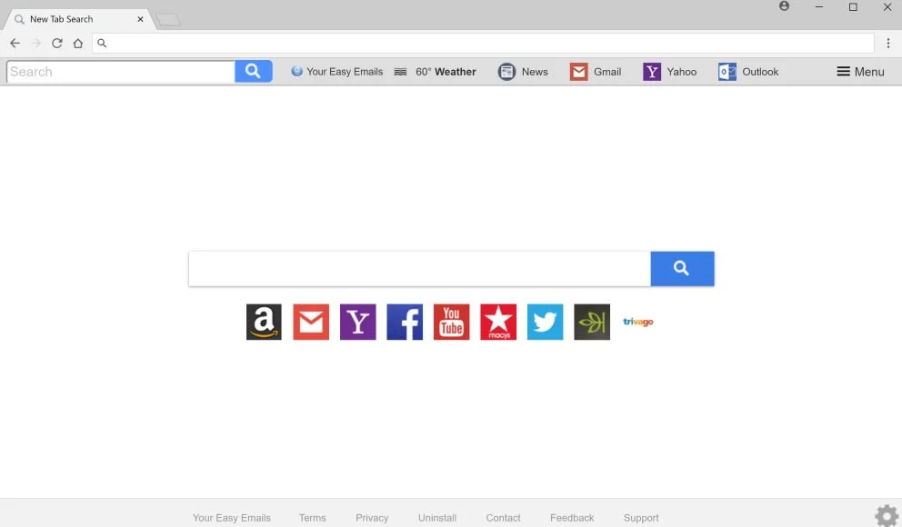 Your Easy Emails New Tab Search redirect