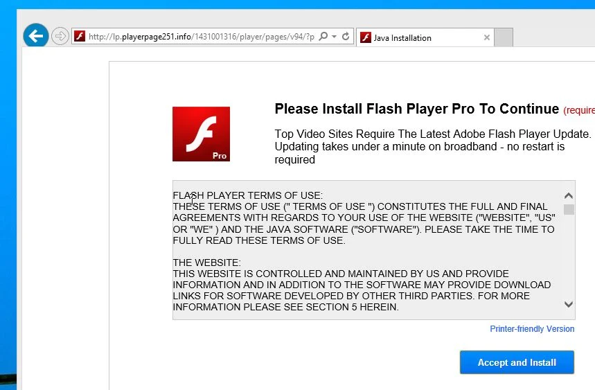 lp.playerpage251.info Virus