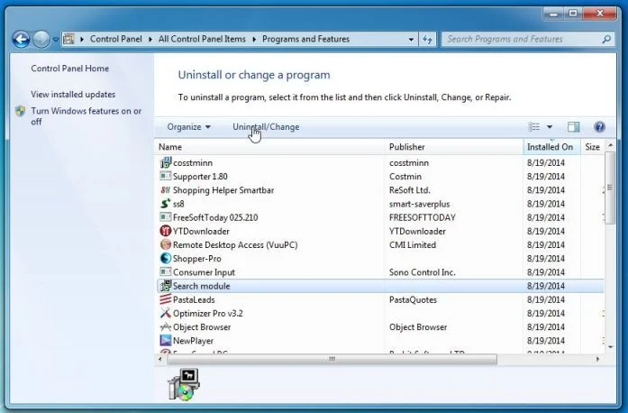 Uninstall www-search.net virus