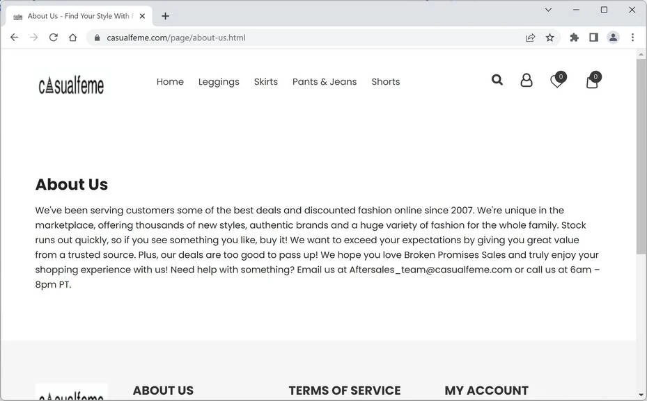 Casualfeme.com ad