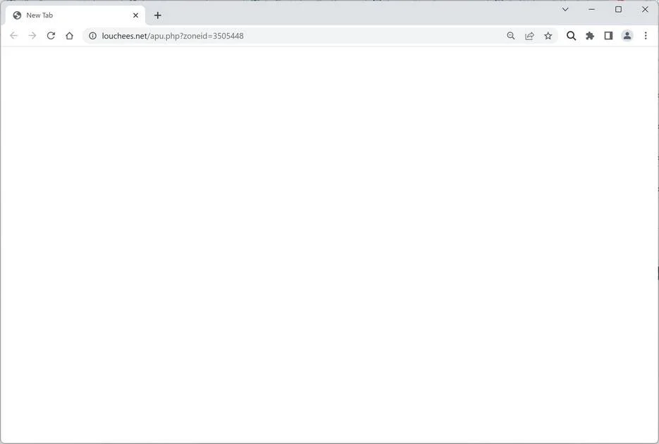 How To Remove Louchees.net Ads (Virus Removal Guide) 1 Image: Chrome browser is redirected to Louchees.net