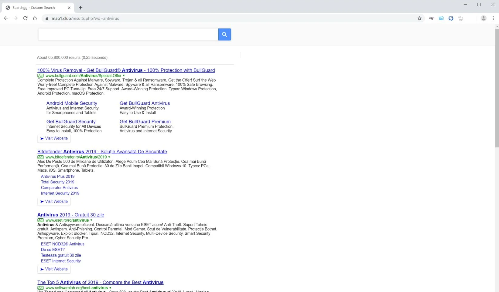 How to remove Mao1.club redirect (Virus Removal Guide) 1 Image: Google Chrome is redirected to Mao1.club