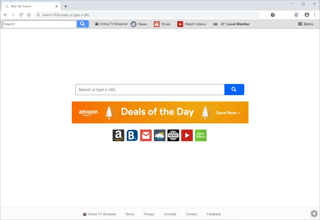 How to remove Online TV Streamer redirect (Virus Removal Guide) 1 Image: Chrome browser is redirected to Online TV Streamer