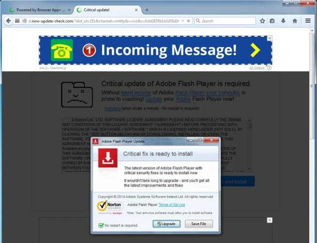 Sl.now-update-check.com virus Sl.now-update-check.com pop-up virus