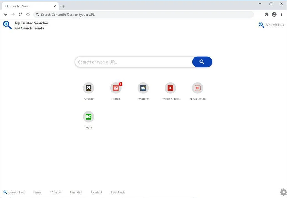 How to remove Search Pro browser hijacker (Virus Removal Guide) 1 Image: Chrome browser is redirected to Search Pro