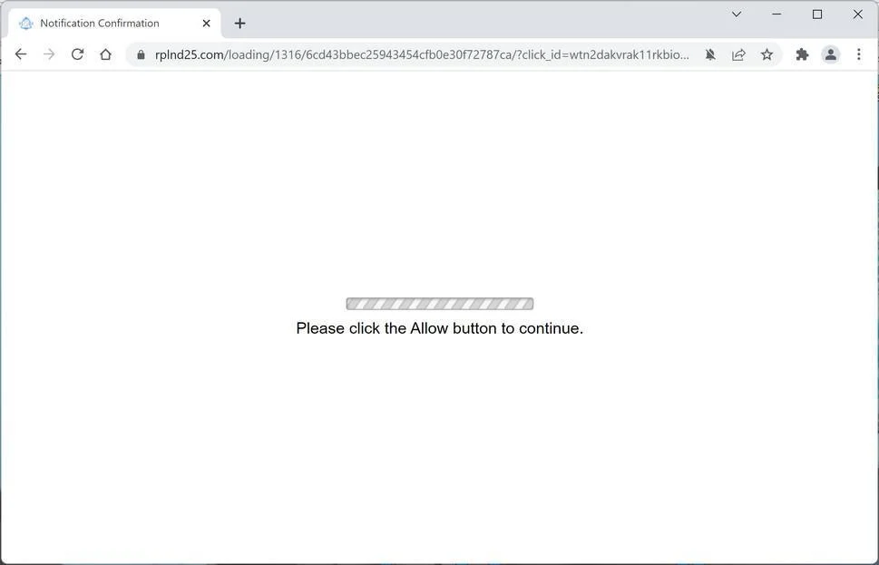 How to Remove Rplnd25.com Pop-up Ads (Virus Removal Guide) 1 Image: Chrome browser is redirected to Rplnd25.com