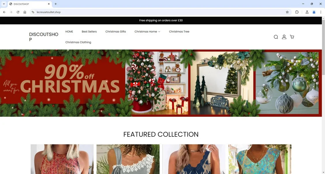 LeCreusetOultet.shop Scam Store: A Fake Le Creuset Website 1 Lecreusetoultet.shop scam