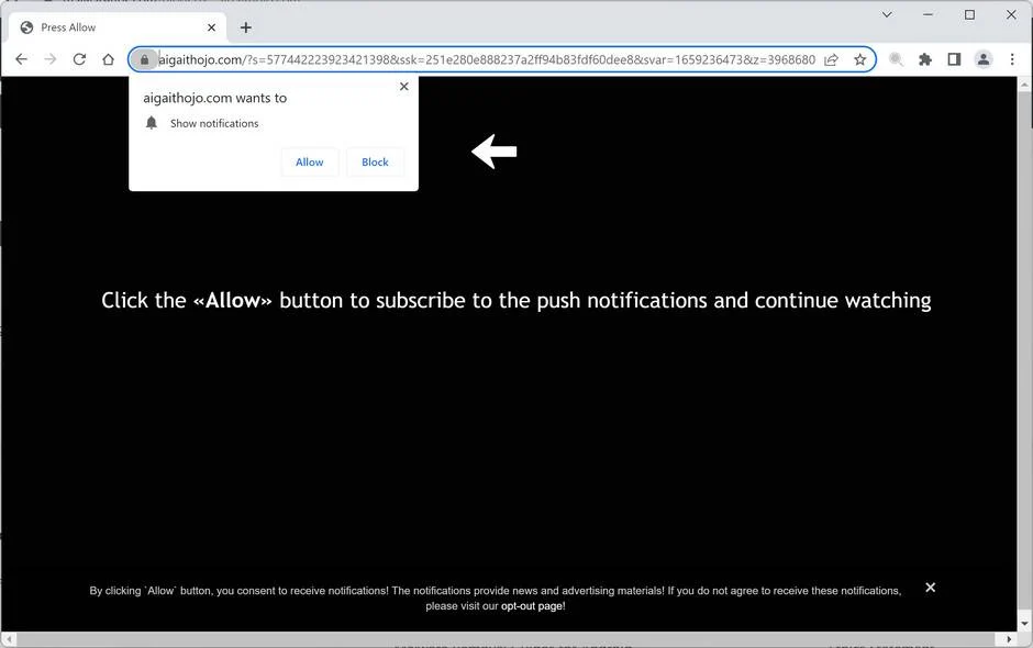 Remove Aigaithojo.com Ads (Virus Removal Guide) 1 Image: Aigaithojo.com Ads