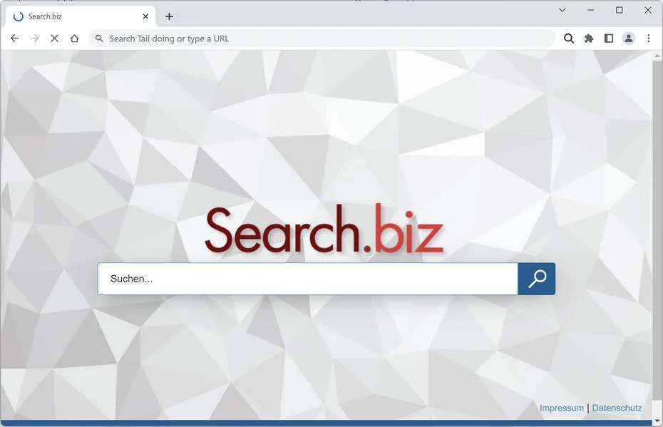 How To Remove Search.biz Redirect (Virus Removal Guide) 1 Image: Search.biz browser redirect
