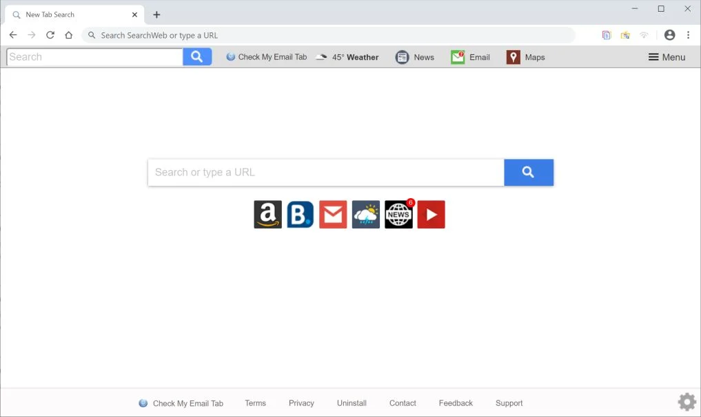 Remove Search.hcheckmyemail.co redirect (Virus Removal Guide) 1 Image: Chrome browser is redirected to hcheckmyemail.co