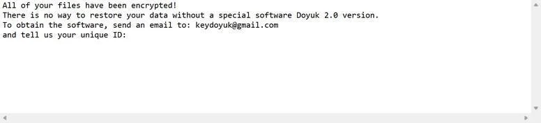How to Remove Doyuk 2.0 Ransomware (Virus Removal Guide) 1 Image: Doyuk 2.0 ransomware