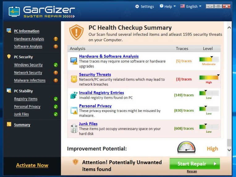 How to remove GarGizer System Repair (Virus Removal Guide) 2 Gargizer System Repair Adware