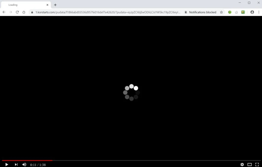 How to remove Korstarts.com pop-up ads (Virus Removal Guide) 1 Image: Chrome browser is redirected to Korstarts.com