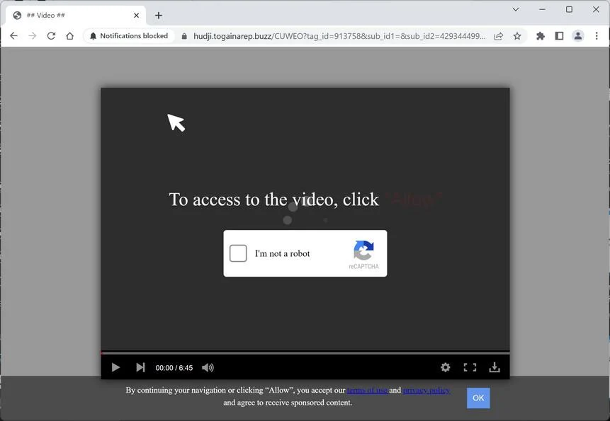 Remove Togainarep.buzz Pop-up Ads (Virus Removal Guide) 1 Image: Togainarep.buzz Ads