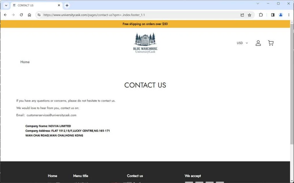 Don't Get Duped - UniversityCask.com is a Scam Store 1 Universitycask.com scam