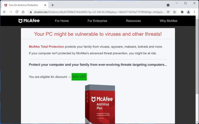 Remove Slowlist.site pop-up ads (Virus Removal Guide) 1 Image: Slowlist.site scam