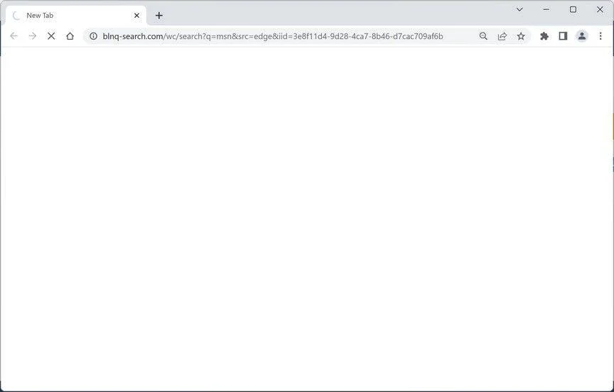 Remove Blnq-search.com Redirect (Virus Removal Guide) 1 Image: Blnq-search.com browser redirect