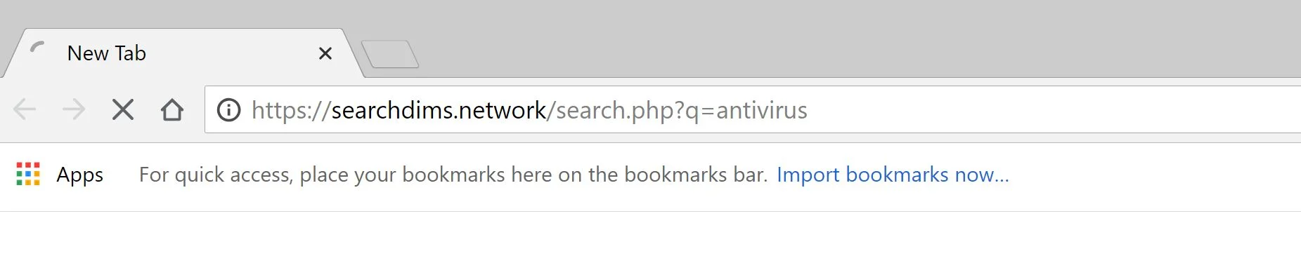 Searchdims.network redirect virus